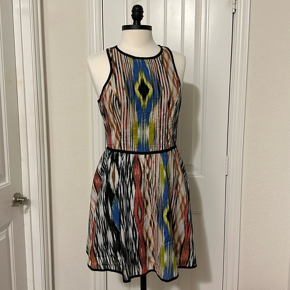 Summer RaceBack Abstract Aztec Print Dress - Picture 1 of 11